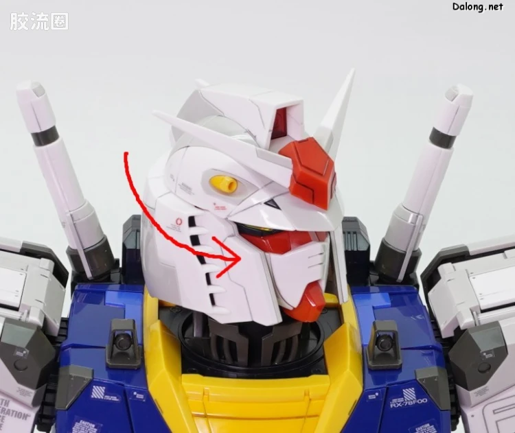 横滨高达工厂系列 1/48 RX-78F00 高达 拼装胸像 - 图片