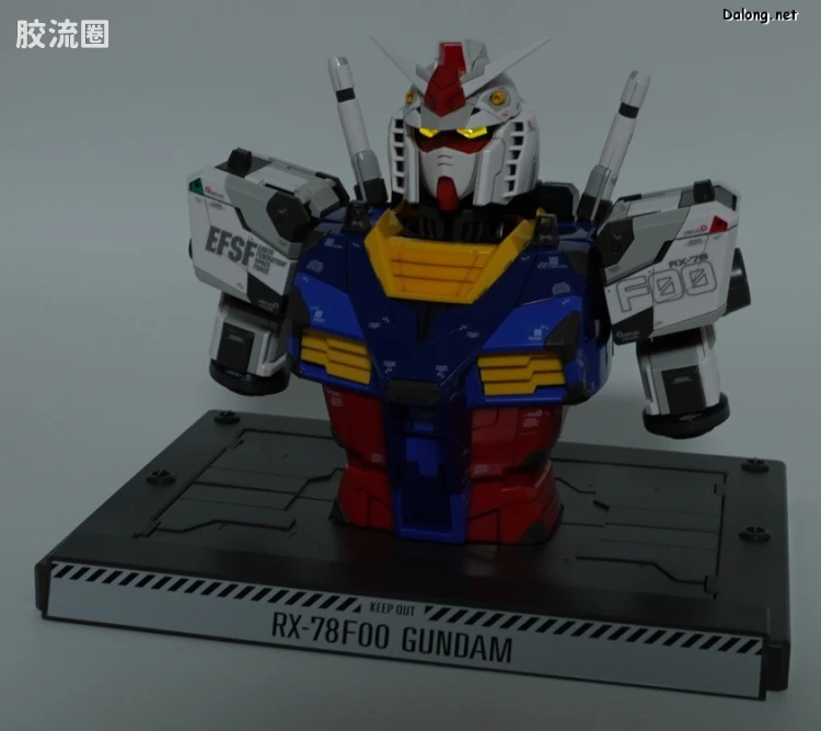 横滨高达工厂系列 1/48 RX-78F00 高达 拼装胸像 - 图片