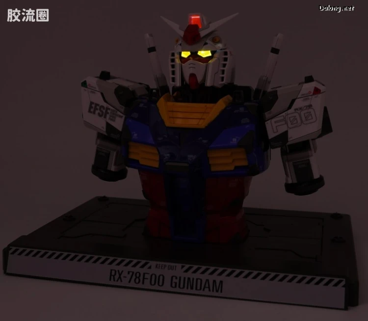 横滨高达工厂系列 1/48 RX-78F00 高达 拼装胸像 - 图片