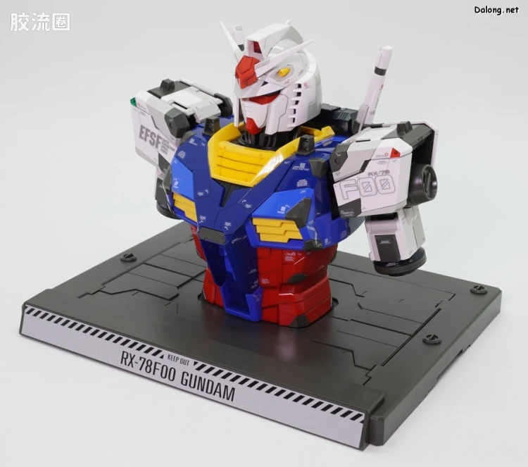 横滨高达工厂系列 1/48 RX-78F00 高达 拼装胸像 - 图片