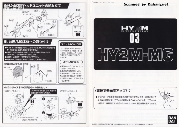 HY2M系列拼装模型 MG改件 MG03 - 图片