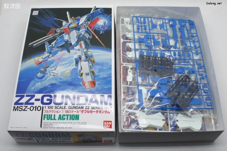 机动战士高达ZZ拼装模型 1/100 07 MSZ-010 ZZ高达 - 图片