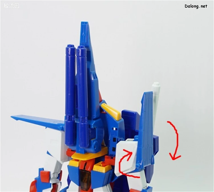 机动战士高达ZZ拼装模型 1/100 07 MSZ-010 ZZ高达 - 图片