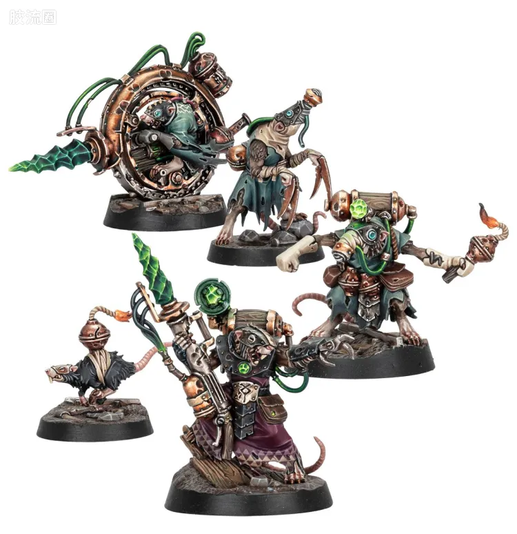 战锤：西格玛时代 Warhammer：Age of Sigmar Skaven 斯卡文鼠人 4版 冥土世界 史库里氏族 吱克特的掘进队