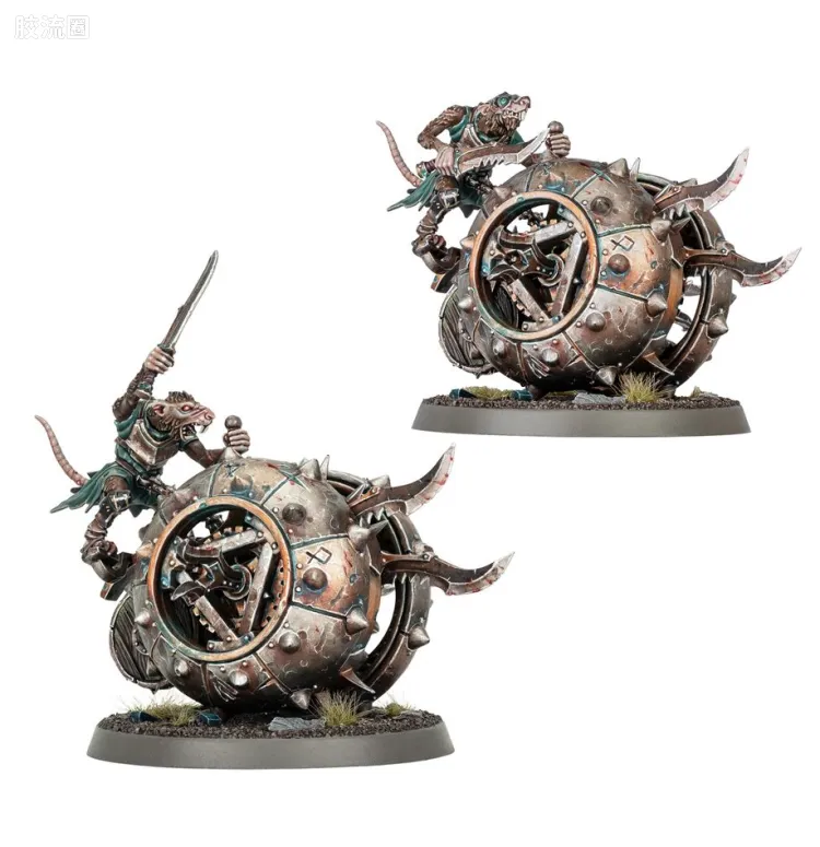 战锤：西格玛时代 Warhammer：Age of Sigmar Skaven 斯卡文鼠人 4版 史库里氏族 毁灭剥皮机