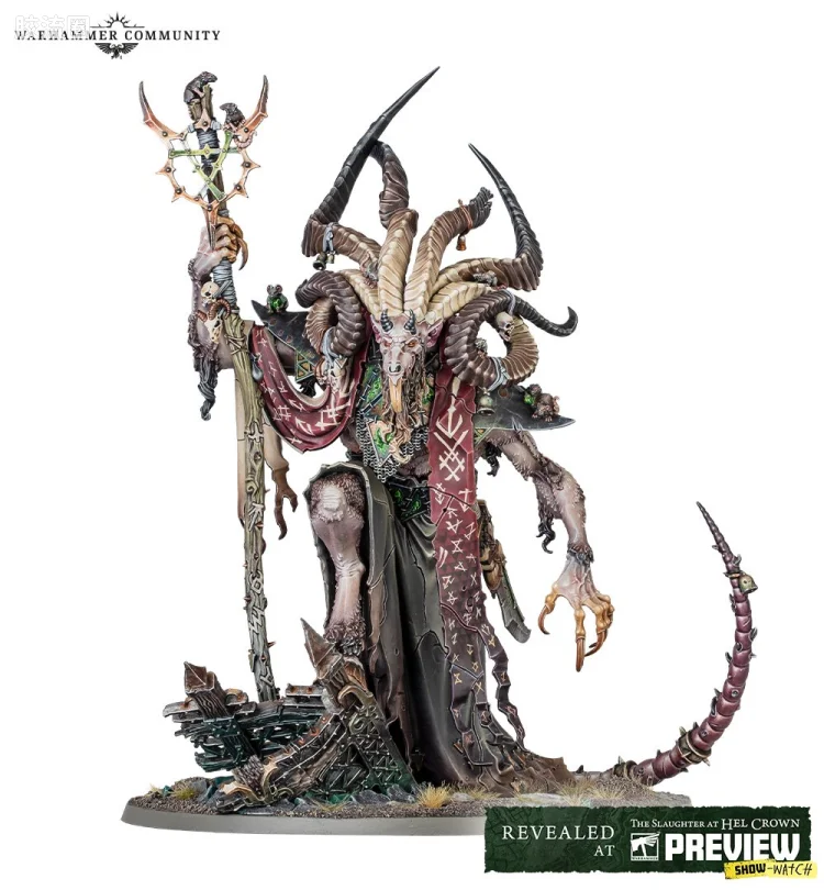 战锤：西格玛时代 Warhammer：Age of Sigmar Skaven 斯卡文鼠人 4版 宗主氏族 维兹克·斯考尔 大角鼠先知