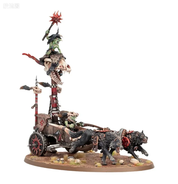 战锤：西格玛时代 Warhammer：Age of Sigmar Gloomspite Gitz 暗怨地精 4版 小暴徒 乘坐战车的焦炽萨满