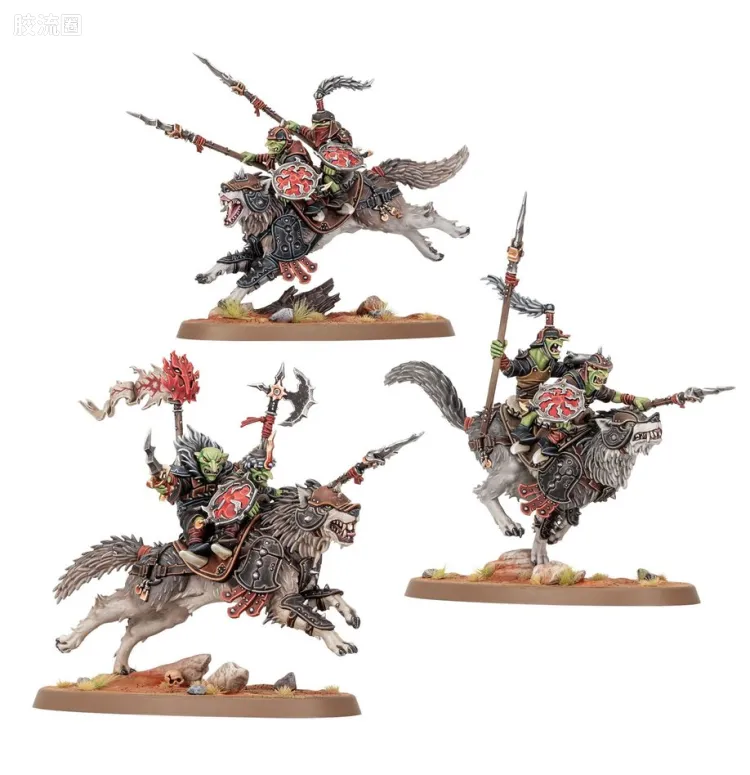战锤：西格玛时代 Warhammer：Age of Sigmar Gloomspite Gitz 暗怨地精 4版 小暴徒 呲牙兽合骑兵