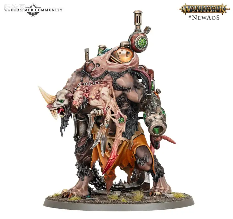 战锤：西格玛时代 Warhammer：Age of Sigmar Skaven 斯卡文鼠人 4版 莫德尔氏族 鼠巢惧物