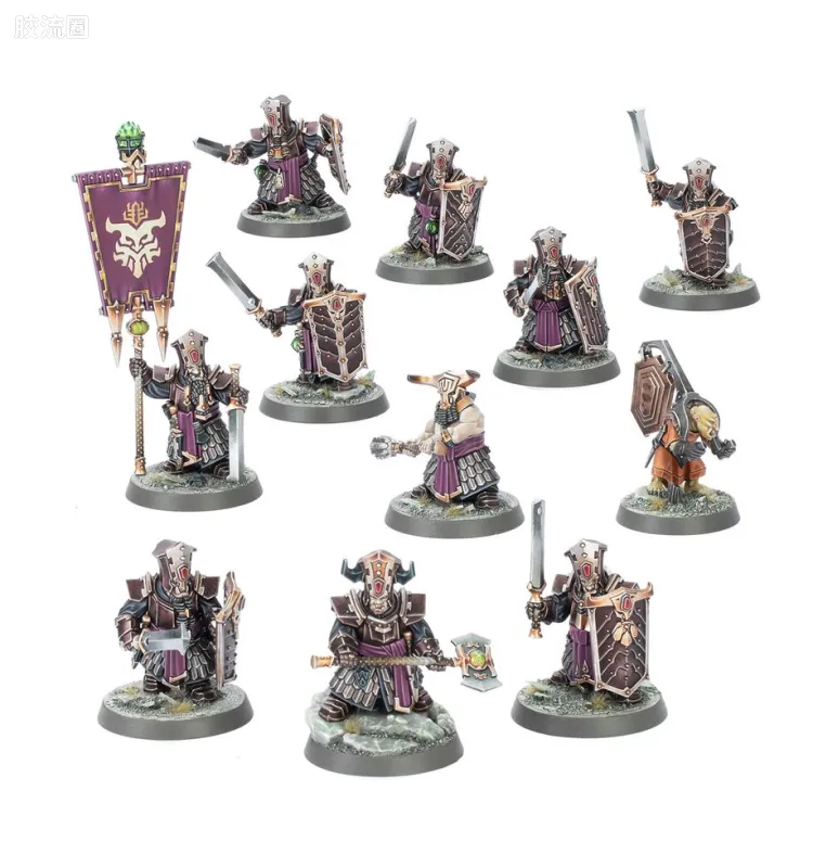 战锤：西格玛时代 Warhammer：Age of Sigmar Helsmiths of Hashut 哈苏特地狱铁匠 4版 装备哈苏特利刃的炼狱步兵