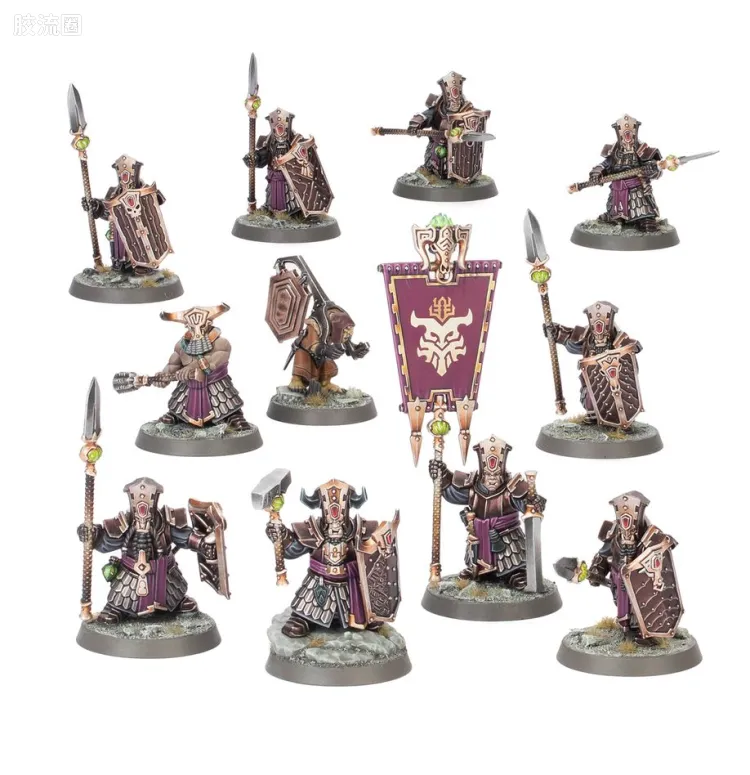 战锤：西格玛时代 Warhammer：Age of Sigmar Helsmiths of Hashut 哈苏特地狱铁匠 4版 装备哈苏特尖矛的炼狱步兵