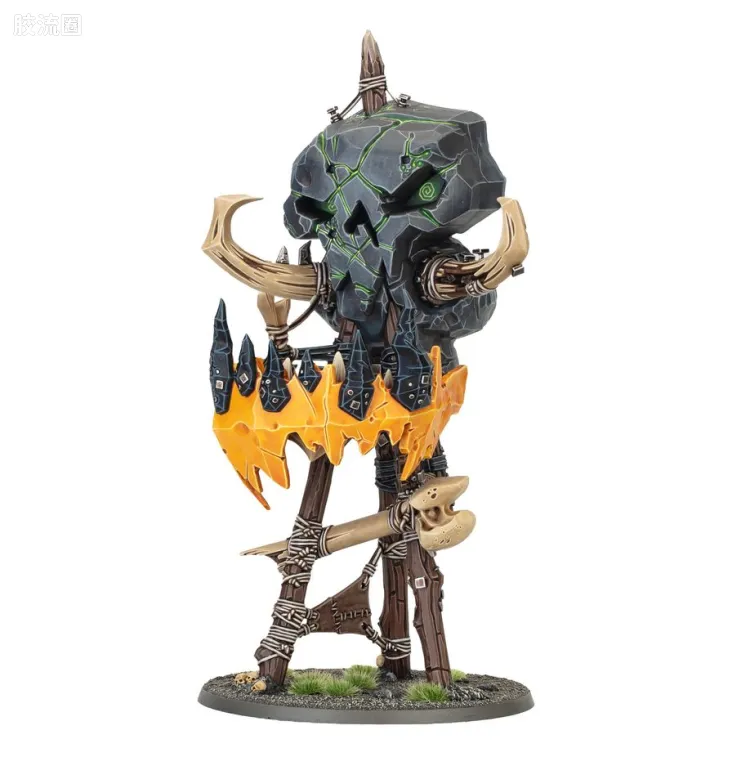 战锤：西格玛时代 Warhammer：Age of Sigmar Orruk Warclans 兽人战斗氏族 4版 铁颚兽人 头目巨石高塔