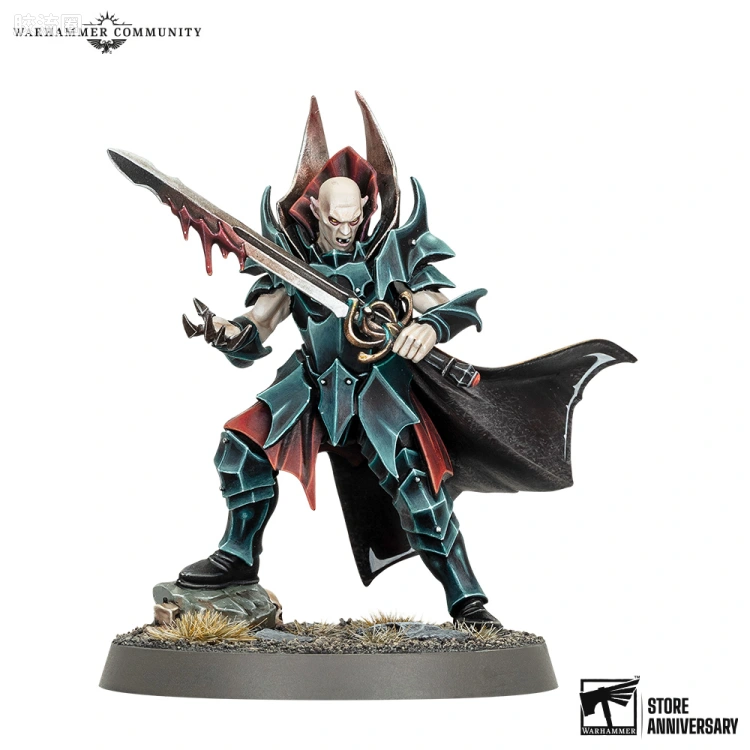 战锤：西格玛时代 Warhammer：Age of Sigmar Soulblight Gravelords 凋魂墓穴领主 4版 限定款 科斯雷因 猩红之刃