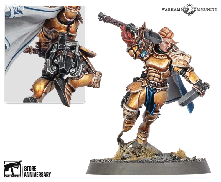 战锤：西格玛时代 Warhammer：Age of Sigmar Stormcast Eternals 雷铸神兵 4版 限定款 西风骑士 光明殿堂的艾斯特娜