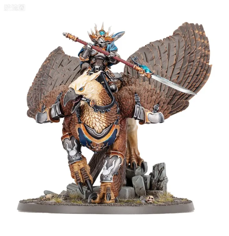 战锤：西格玛时代 Warhammer：Age of Sigmar Stormcast Eternals 雷铸神兵 4版 骑摩尔狮鹫的守夜领主
