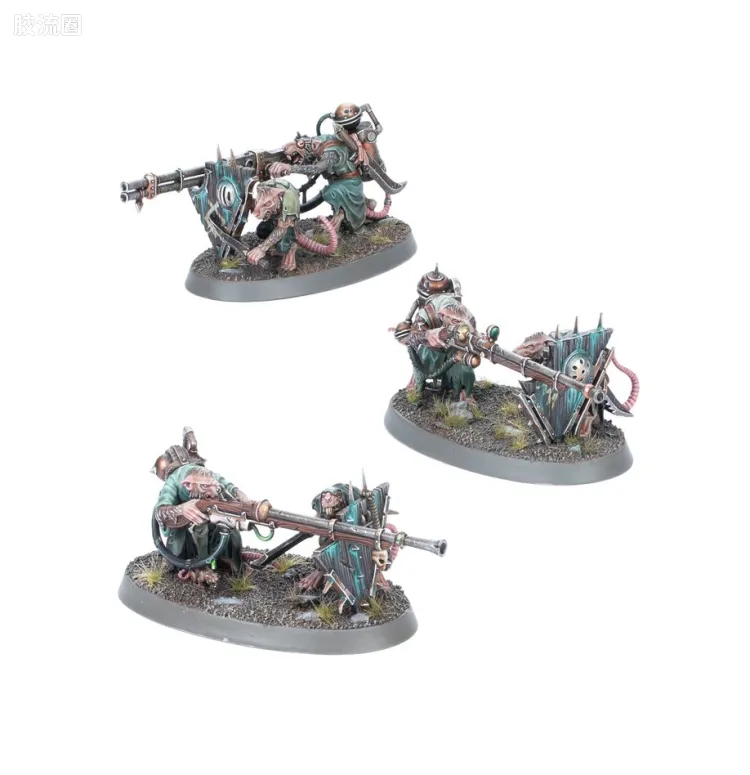 战锤：西格玛时代 Warhammer：Age of Sigmar Skaven 斯卡文鼠人 4版 鼠潮 史库里氏族 次元抬枪小组