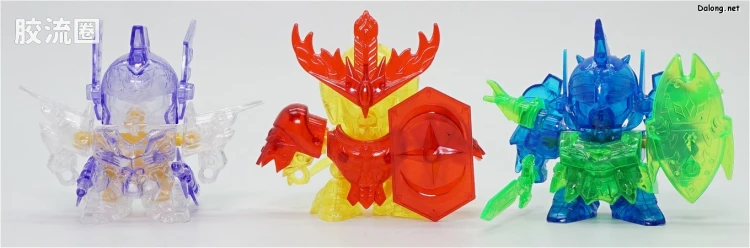 SD高达CHIBI战士系列拼装模型 特典 01 水晶战士骑士高达 - 图片