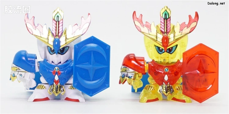 SD高达CHIBI战士系列拼装模型 特典 01 水晶战士骑士高达 - 图片