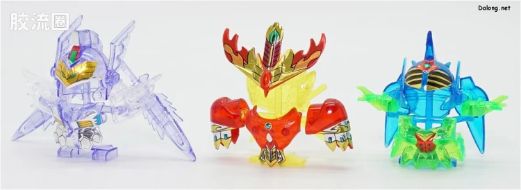 SD高达CHIBI战士系列拼装模型 特典 01 水晶战士骑士高达 - 图片