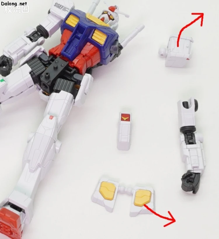 GUNDAM NEXT FUTURE PAVILION 系列 1/144 RX-78F00/E 高达(EX-001 玻璃羽翼装备) - 图片