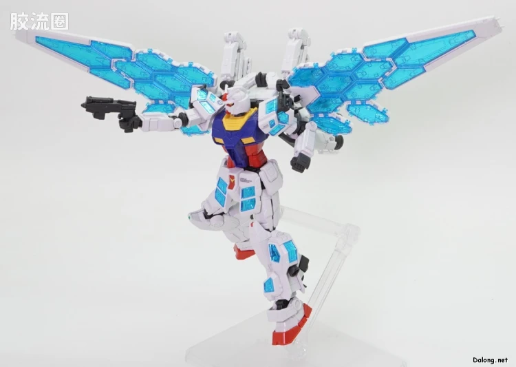 GUNDAM NEXT FUTURE PAVILION 系列 1/144 RX-78F00/E 高达(EX-001 玻璃羽翼装备) - 图片