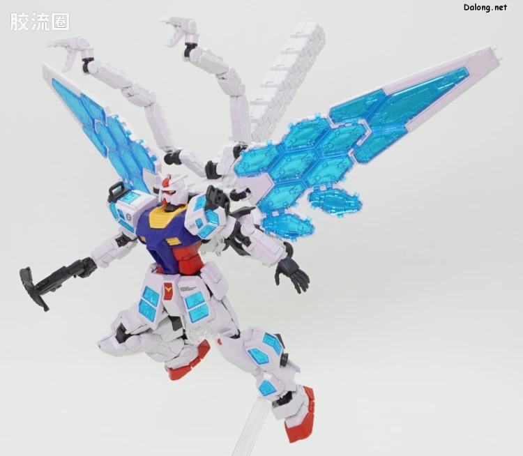 GUNDAM NEXT FUTURE PAVILION 系列 1/144 RX-78F00/E 高达(EX-001 玻璃羽翼装备) - 图片