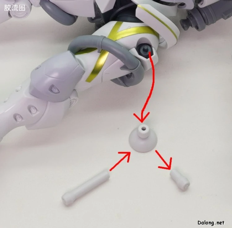 HG GQuuuuuuX系列 GQuuuuuuX普通版 07 泽维尔专用强人(白瓷装备) - 图片