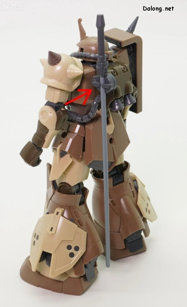 HG 高达库库鲁斯·多安的小岛剧场版 拼装模型 网络限定版 MS-06GD 高机动型扎古 地上用(艾格巴机) - 图片