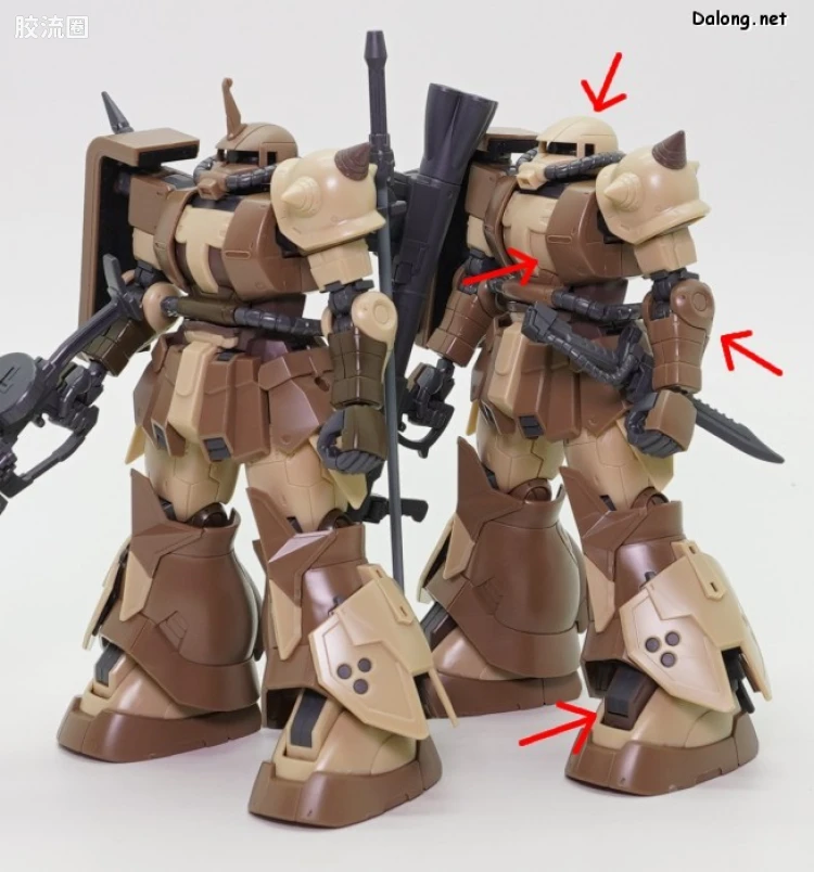 HG 高达库库鲁斯·多安的小岛剧场版 拼装模型 网络限定版 MS-06GD 高机动型扎古 地上用(塞尔玛机) - 图片