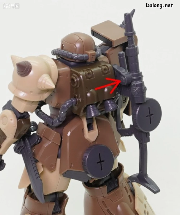 HG 高达库库鲁斯·多安的小岛剧场版 拼装模型 网络限定版 MS-06GD 高机动型扎古 地上用(三浩机) - 图片