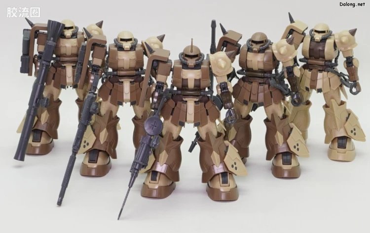 HG 高达库库鲁斯·多安的小岛剧场版 拼装模型 网络限定版 MS-06GD 高机动型扎古 地上用(达南机) - 图片
