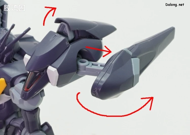 HG高达水星的魔女拼装模型 HG 普通版 07 FP/A-77 铁骑高达(高达Pharact) - 图片