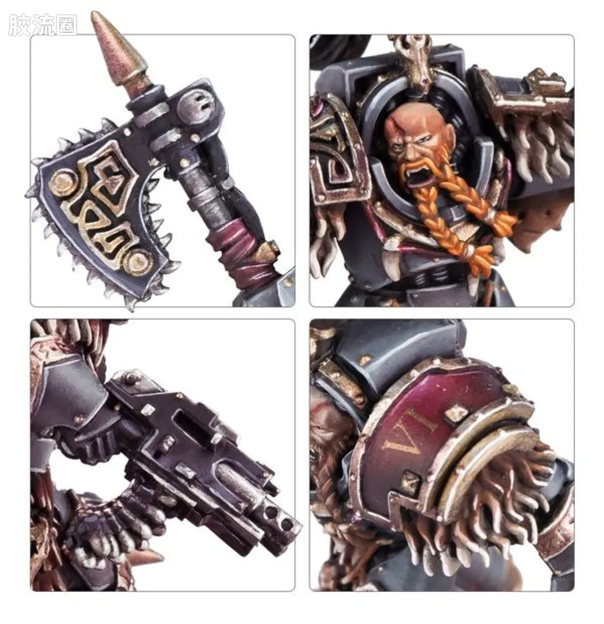战锤：荷鲁斯之乱 Warhammer: The Horus Heresy Space Wolves 第六军团 太空野狼 初版 瓦拉吉尔野狼守卫终结者小队 - 图片