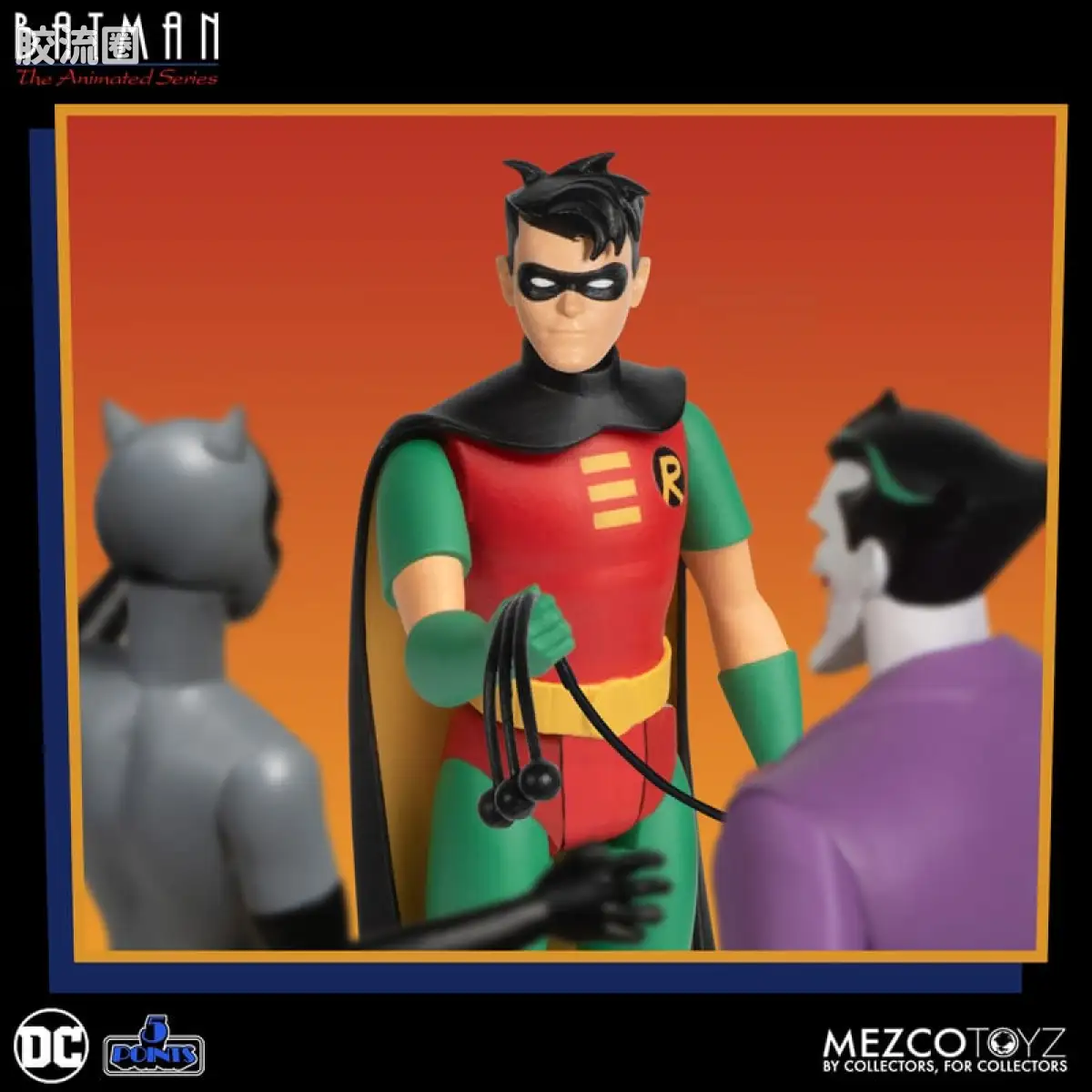Mezco 5 points系列 5点系列 蝙蝠侠：动画系列 豪华套装 - 图片