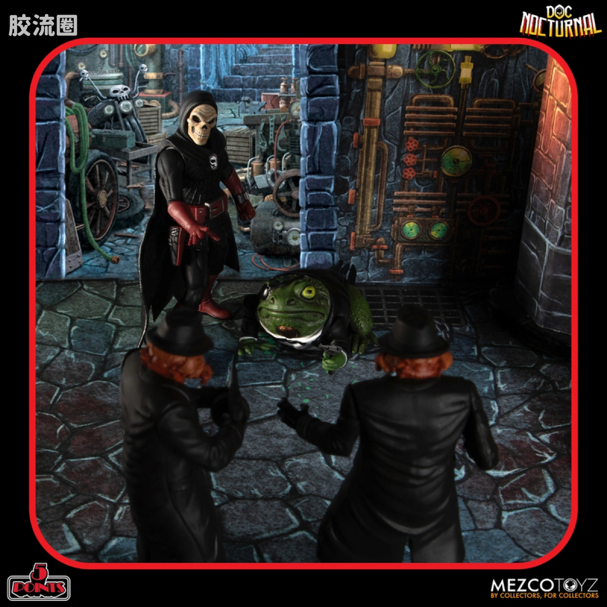 Mezco 5 points系列 5点系列 夜行博士 - 夜行塔 玩具套装 - 图片