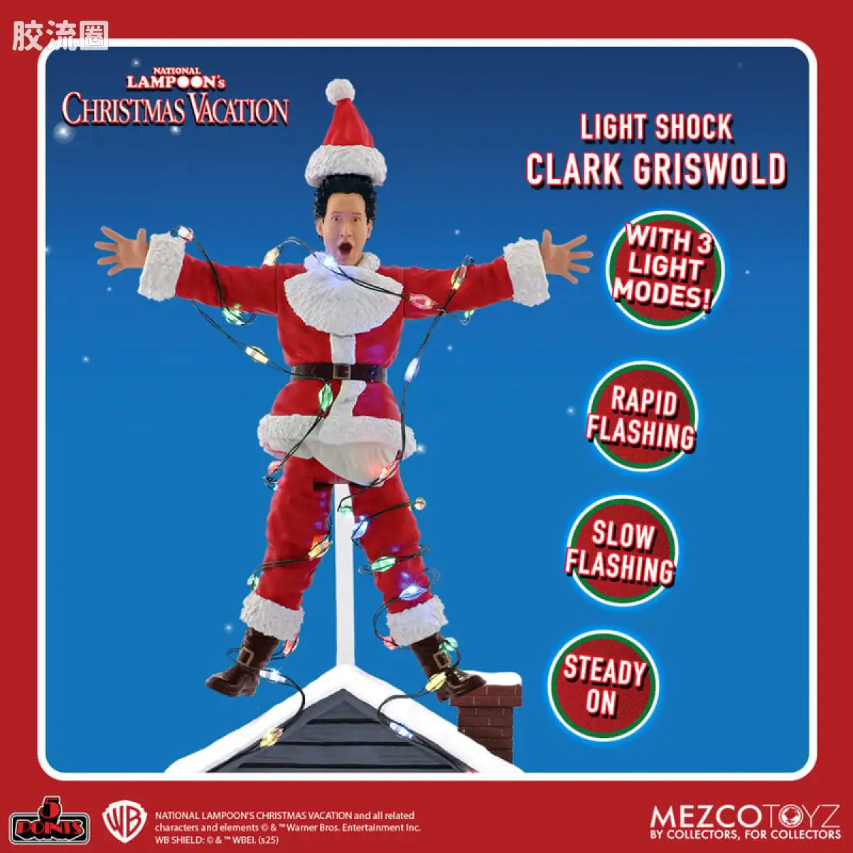 Mezco 5 points系列 5点系列 疯狂假期：电击克拉克 - 图片