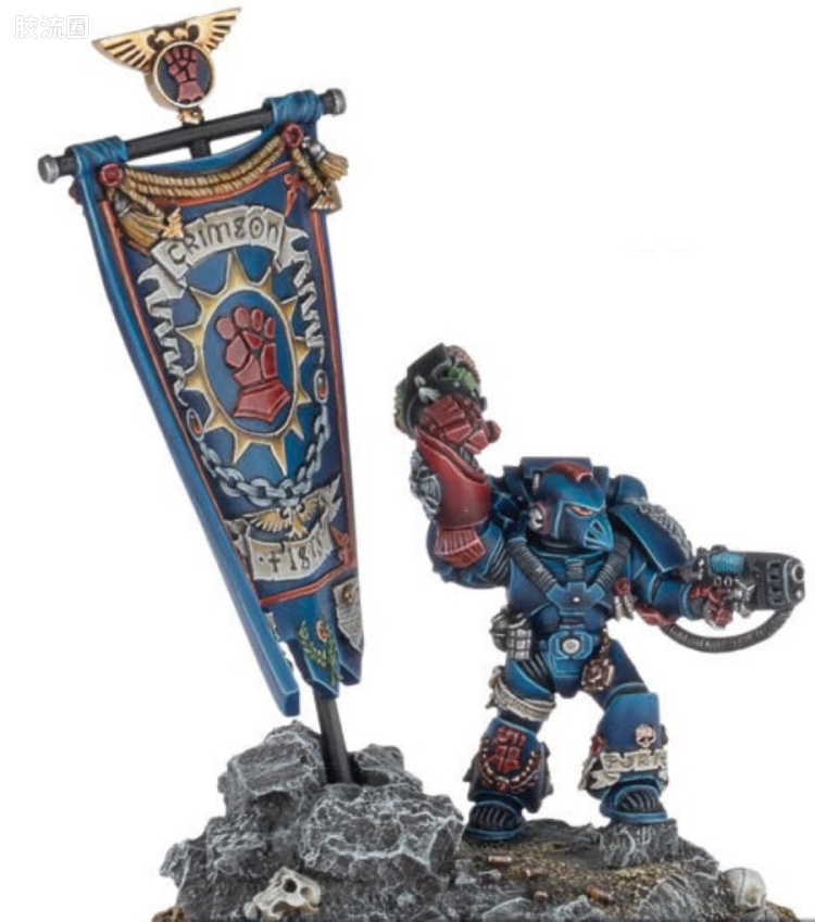 战锤40K Space Marines 星际战士各分支战团特有单位 5版 限定款 绯红之拳 连长