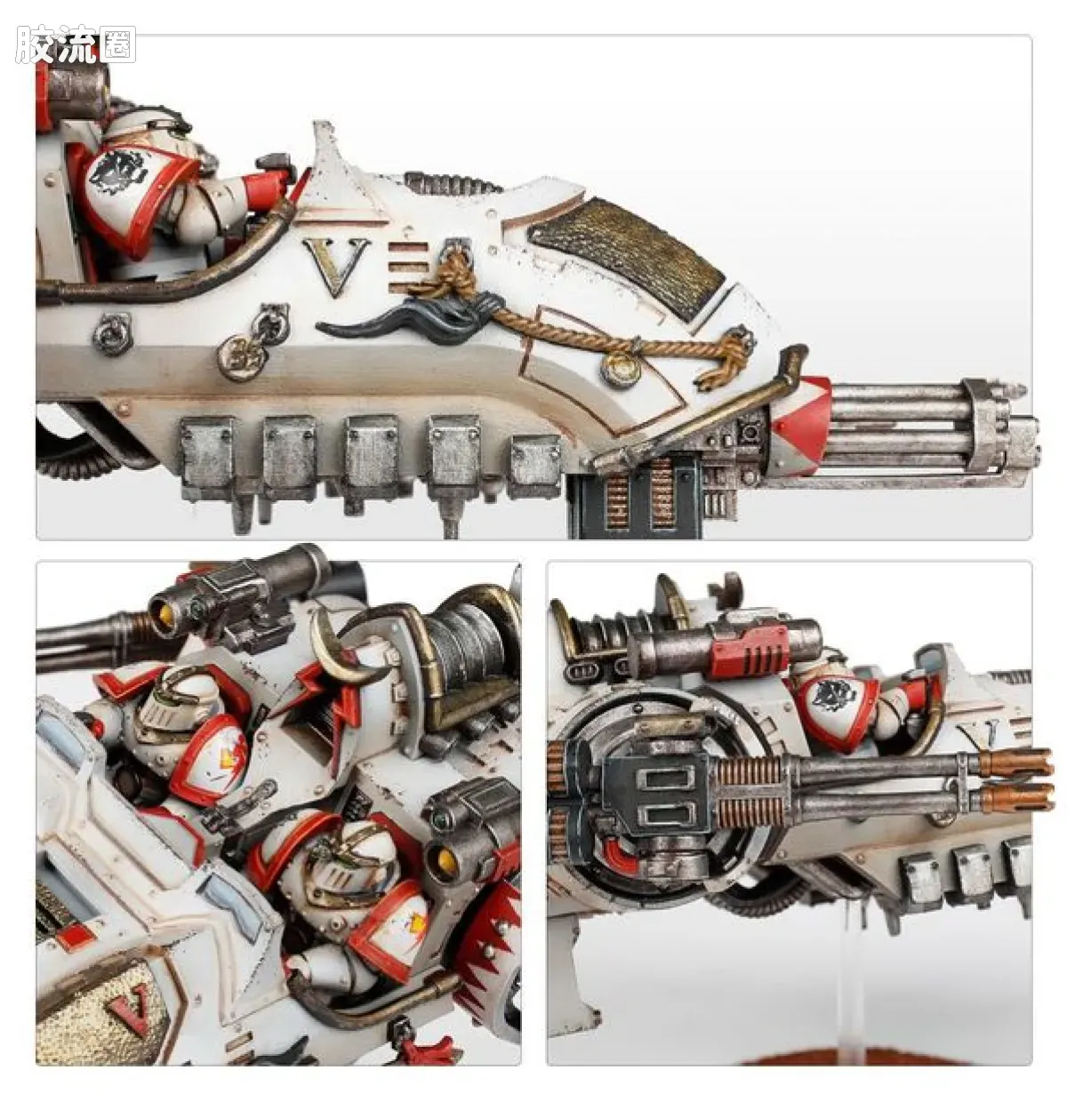 战锤：荷鲁斯之乱 Warhammer: The Horus Heresy White Scars 第五军团 白疤 初版 凯扎甘突击速攻艇 - 图片