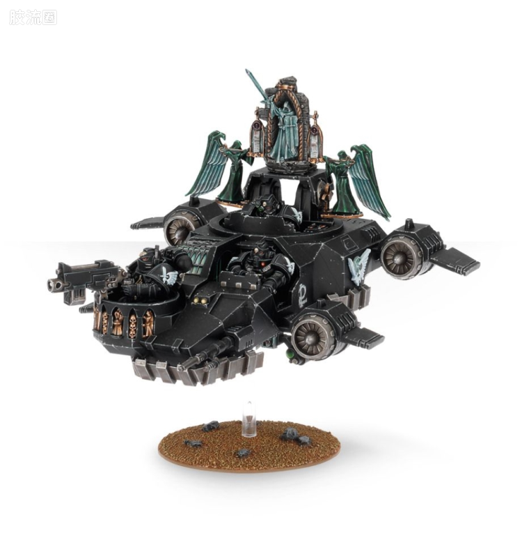 战锤40K Dark Angels 黑暗天使 6版 鸦翼黑幕飞艇