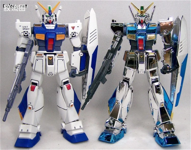 MG 限定电镀透明版 全装甲高达艾利克斯 透明金属涂装版 - 图片