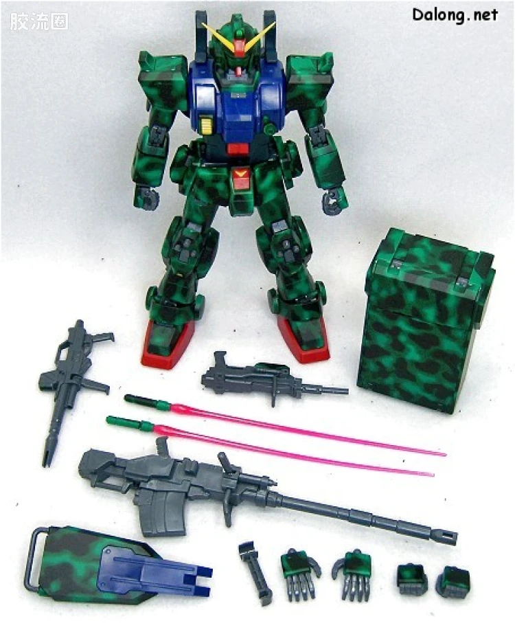 MG 限量版RX-79[G]特别涂装版 陆战型高达 丛林涂装B - 图片