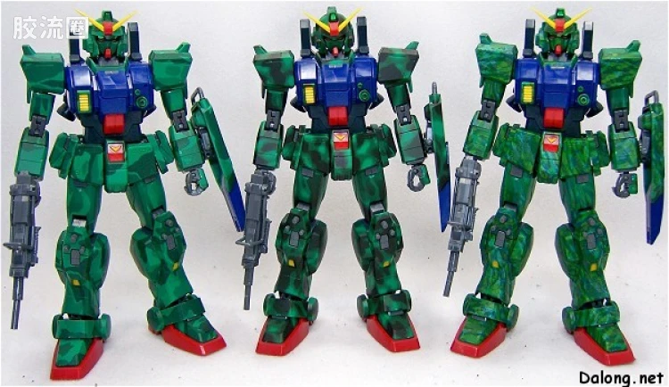 MG 限量版RX-79[G]特别涂装版 陆战型高达 丛林涂装C - 图片