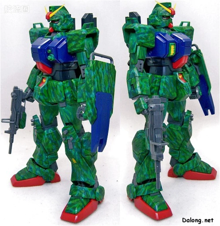 MG 限量版RX-79[G]特别涂装版 陆战型高达 丛林涂装C - 图片