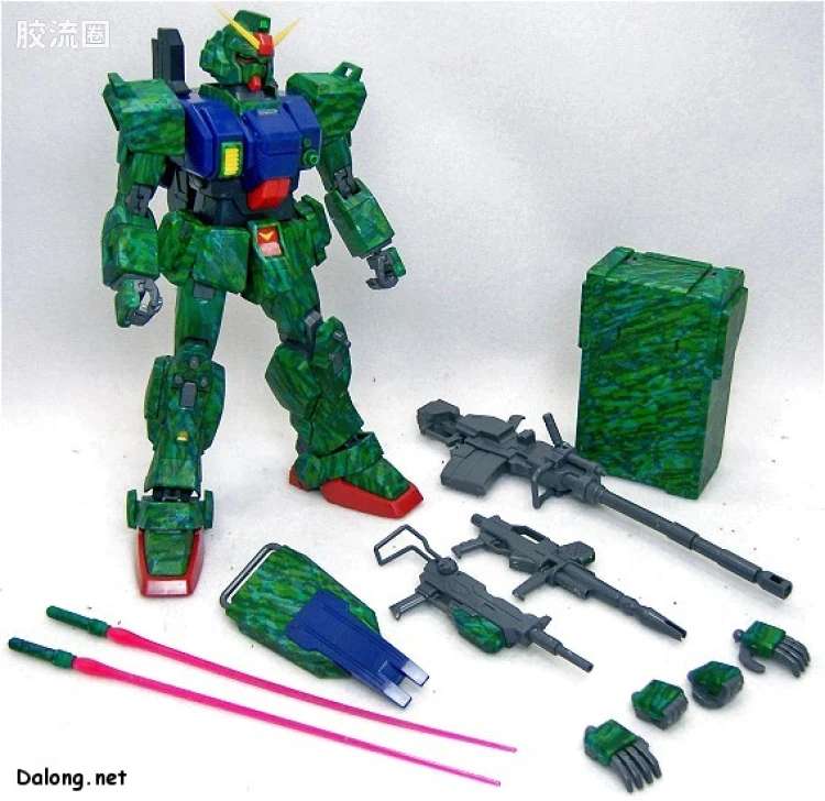 MG 限量版RX-79[G]特别涂装版 陆战型高达 丛林涂装C - 图片