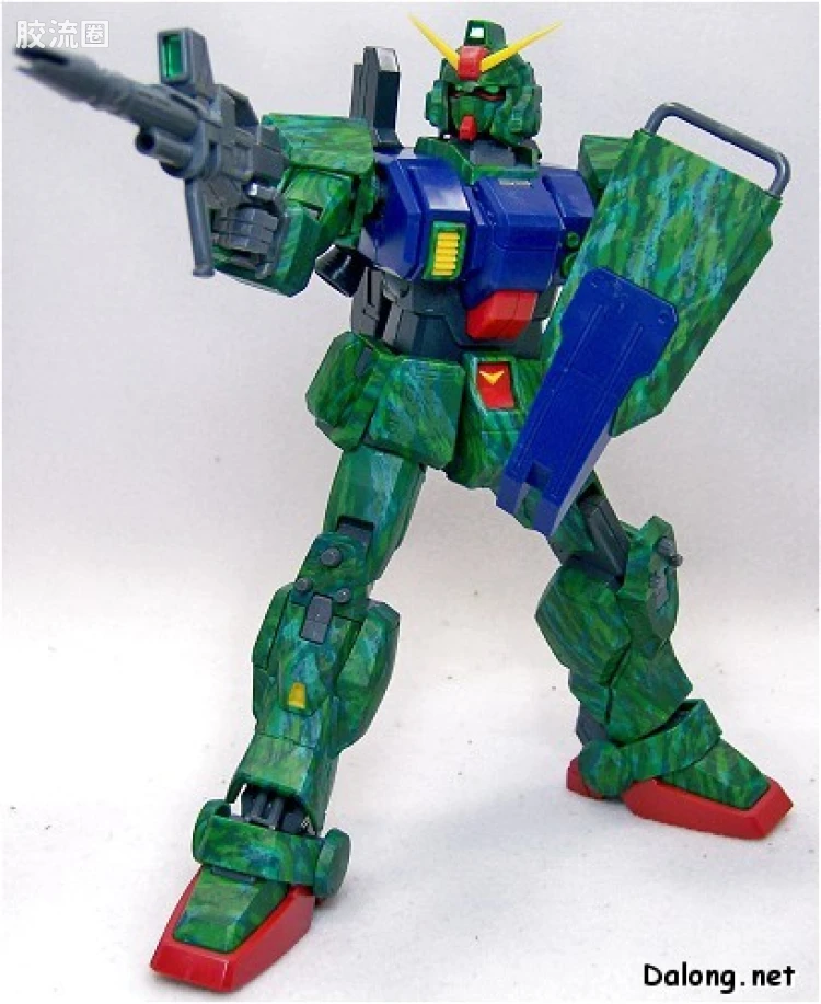 MG 限量版RX-79[G]特别涂装版 陆战型高达 丛林涂装C - 图片