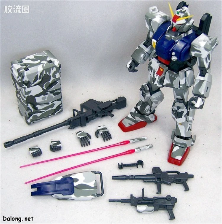 MG 限量版RX-79[G]特别涂装版 陆战型高达 极地涂装A - 图片