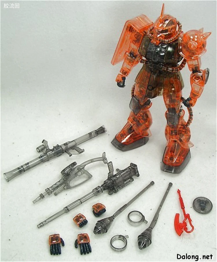 MG 水晶版 MS-06S 指挥官型扎古Ⅱ[夏亚·阿兹纳布尔专用机] 彩色透明版 - 图片