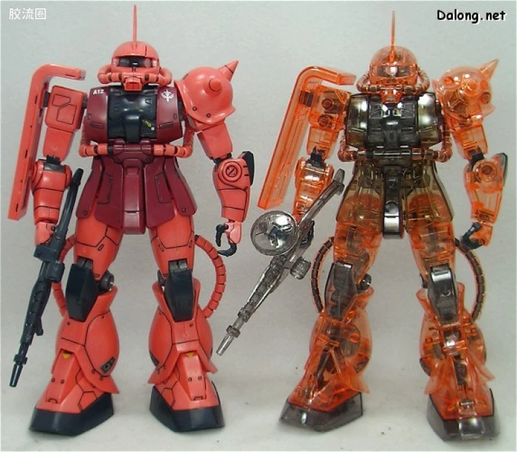 MG 水晶版 MS-06S 指挥官型扎古Ⅱ[夏亚·阿兹纳布尔专用机] 彩色透明版 - 图片
