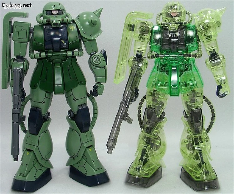 MG 水晶版 MS-06F/J 扎古Ⅱ 彩色透明版 - 图片