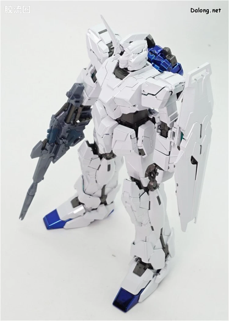 MG 彩色电镀版 独角兽高达钛合金配色(红绿骨架Ver.) - 图片